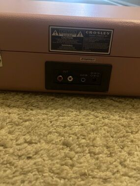 Crosley Retro Portable Turntable in Dusty Rose